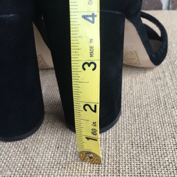 Aldo Suede Ankle Strap Block Heels - Picture 7 of 8